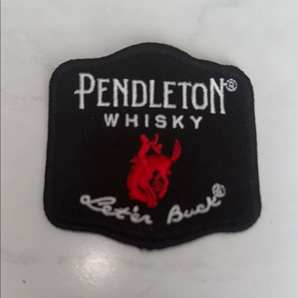 Pendleton Whisky Black and Red Patch